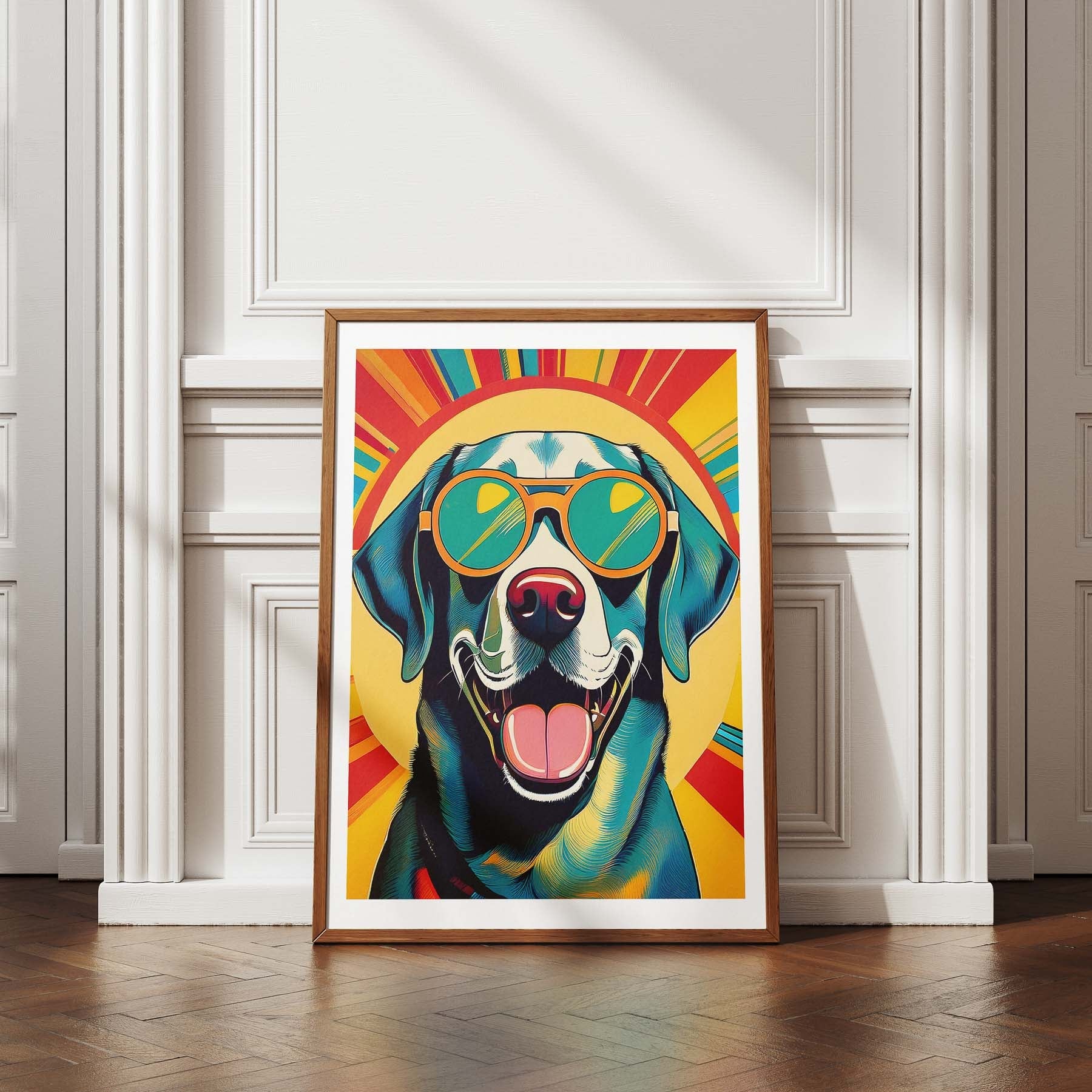 Labrador Dog In Colourful Sunnies 12 image 4