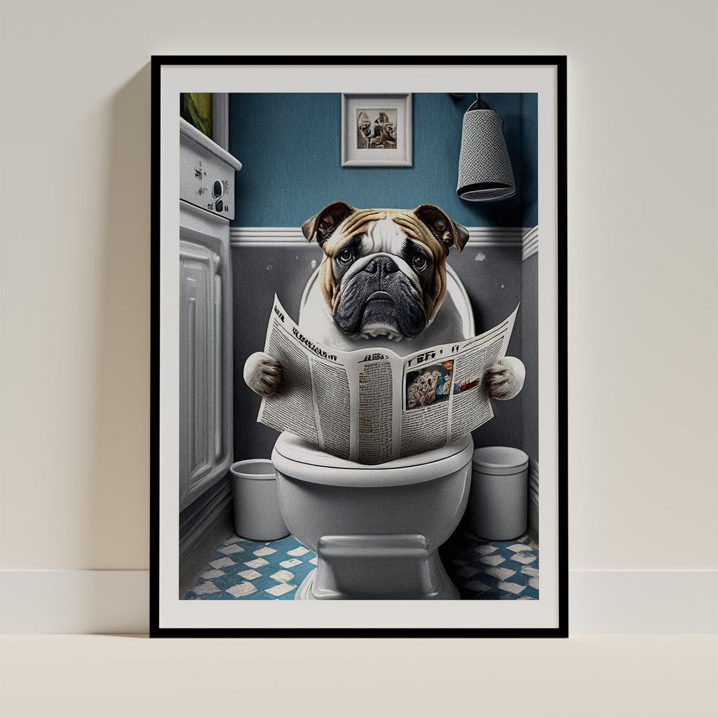 Bulldog Toilet Humour Dog Series 9 image 0