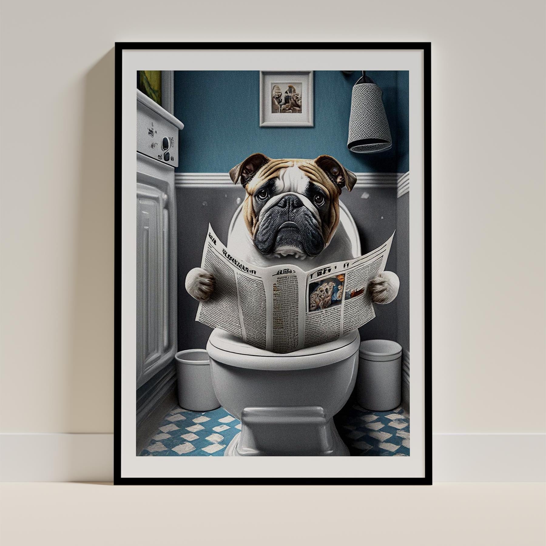 Bulldog Toilet Humour Dog Series 9 image 0