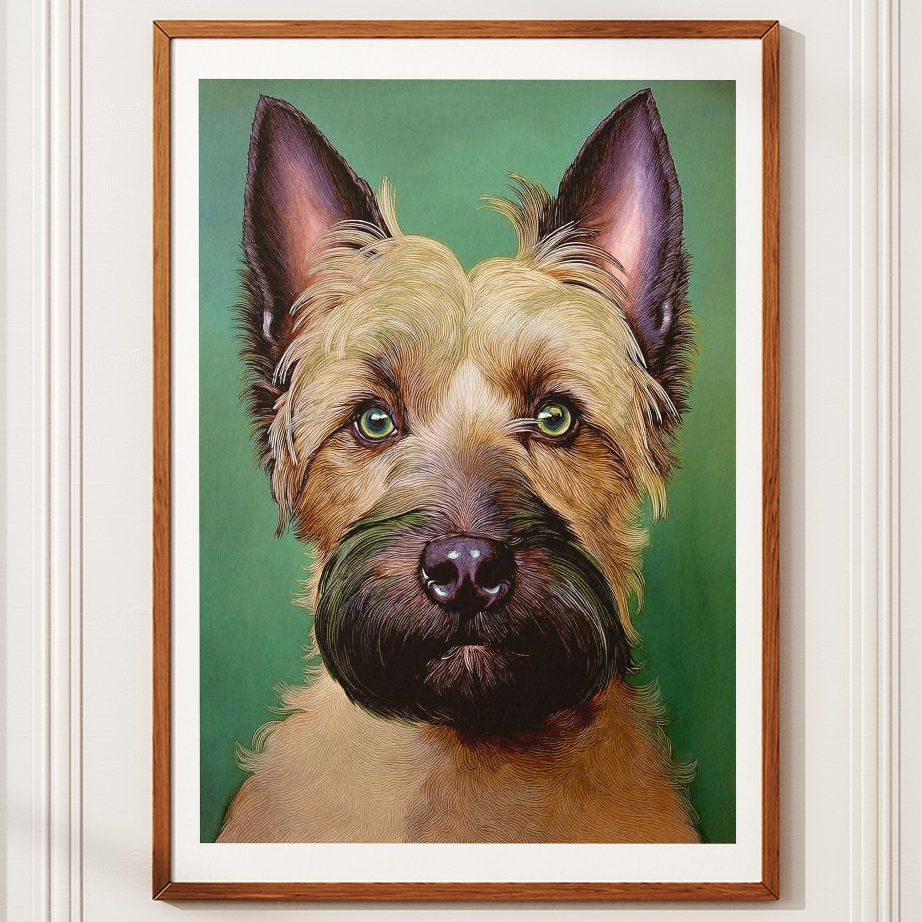 Scottish Terrier Green Painted Series image 10