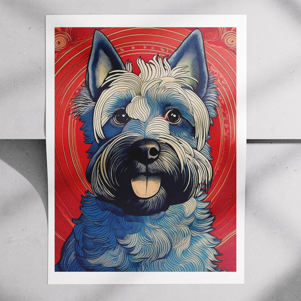 Scottish Terrier Hokusai Japanese Inspired Dog Series image 7