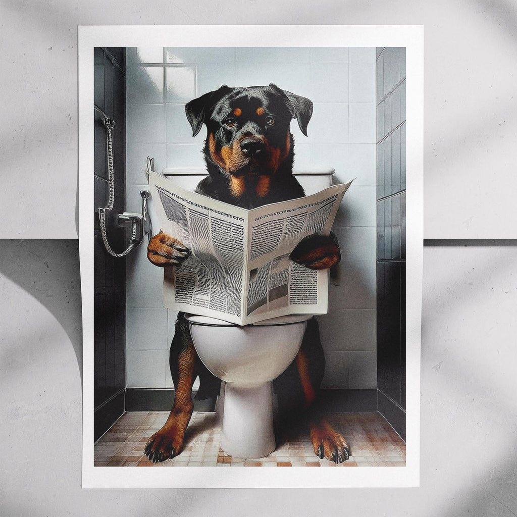 Rottweiler Toilet Humour Dog Series 2 image 7