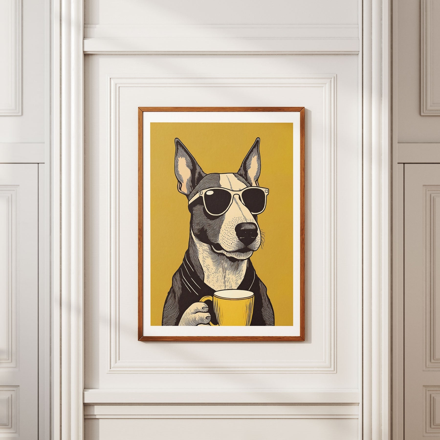 Bullterrier Chillin Coffee Dog image 2