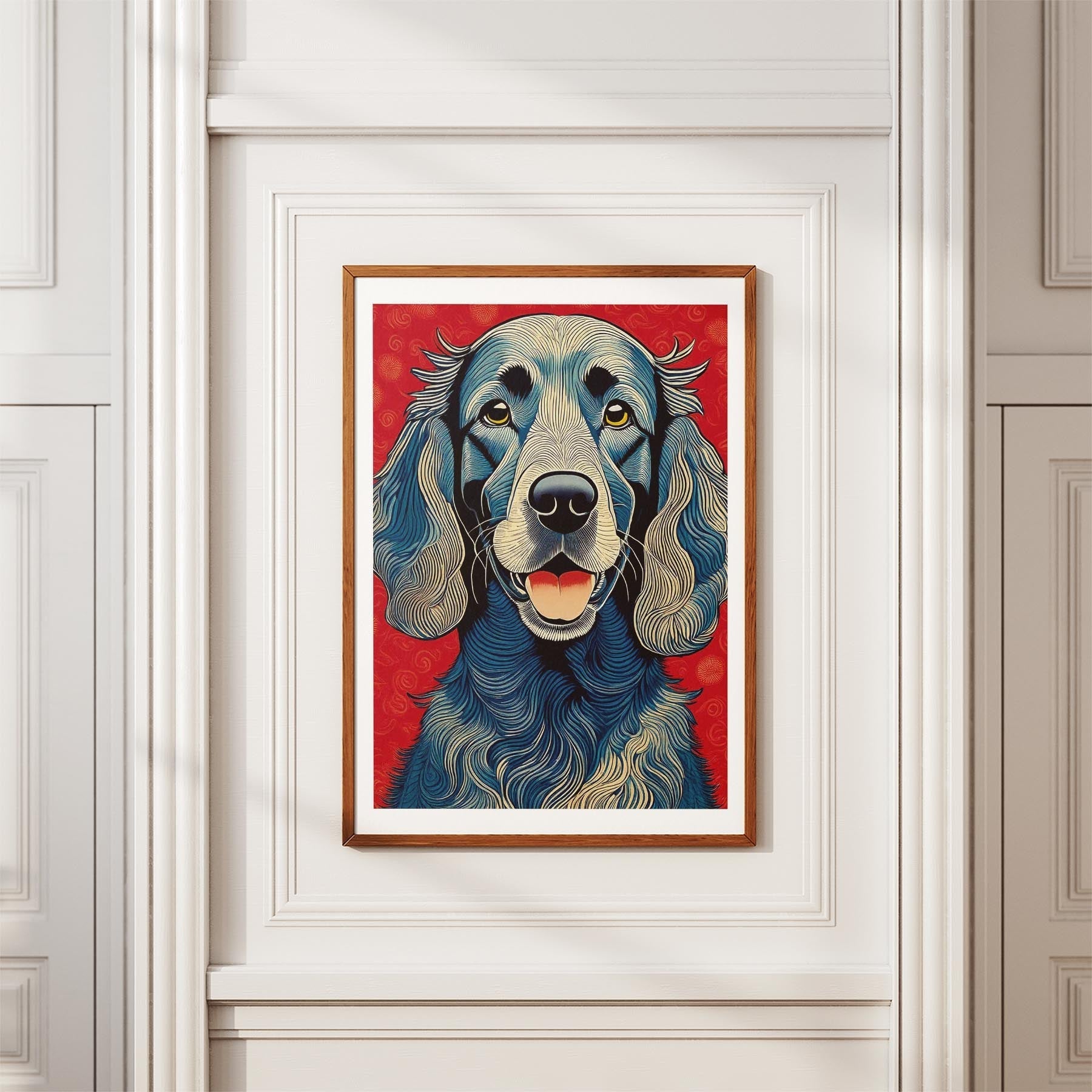 Irish Setter Hokusai Japanese Inspired Dog Series image 3