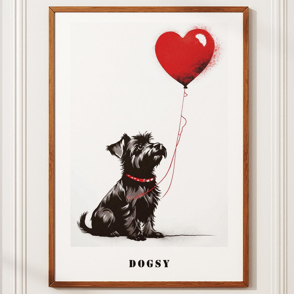 Yorkshire Terrier DOGSY Series inspired by the Art of Banksy with text Dogsy image 10