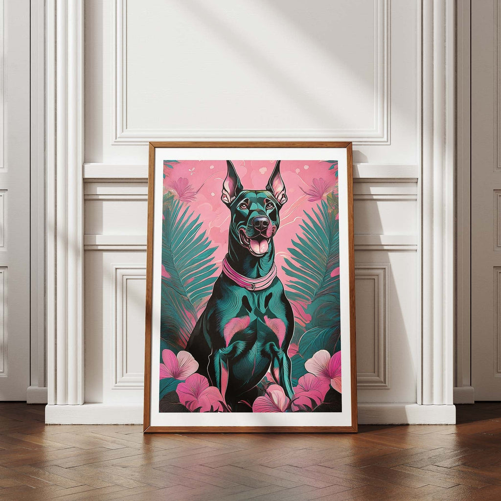 Doberman Flowery Dog image 4