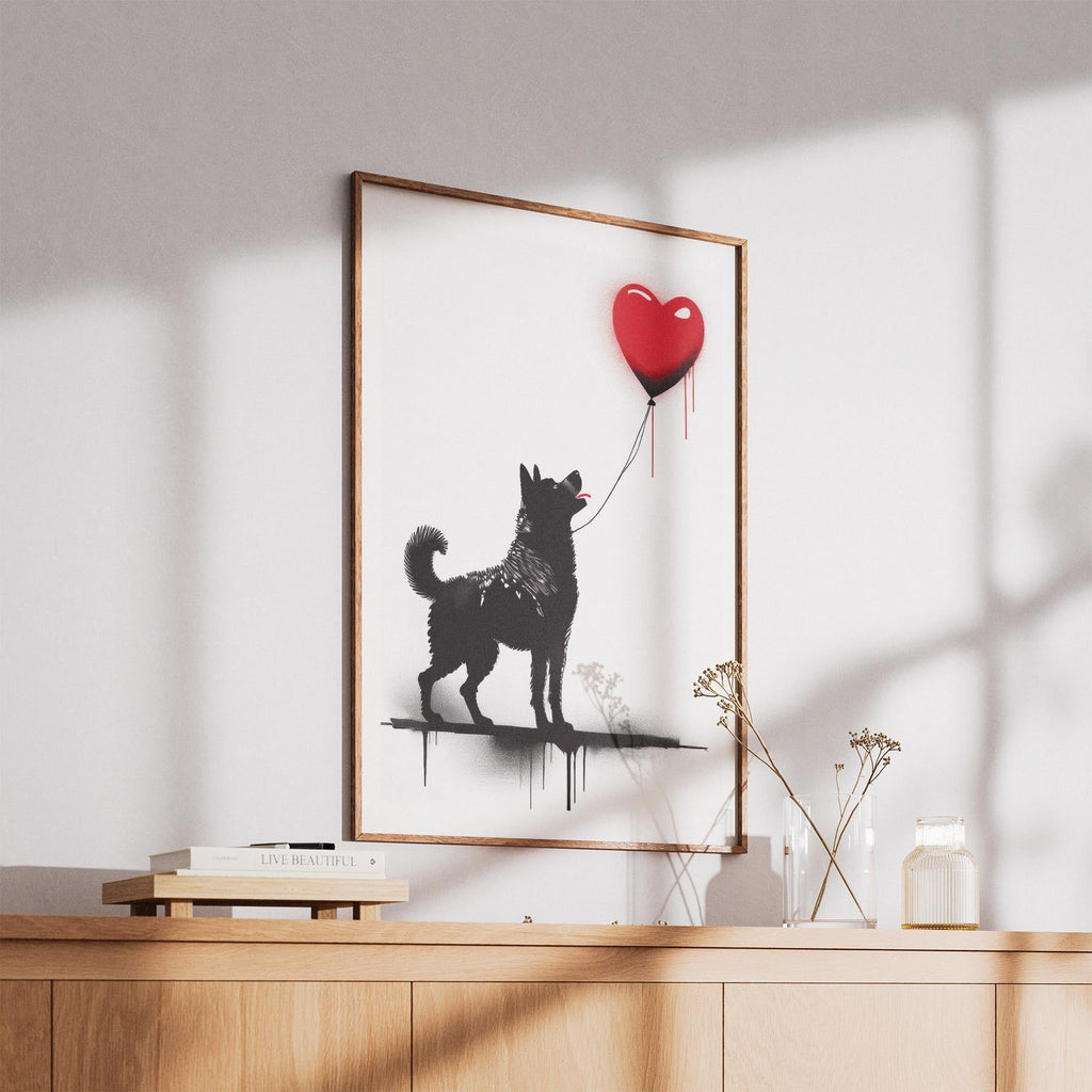 Akita Inu DOGSY Series inspired by the Art of Banksy image 5