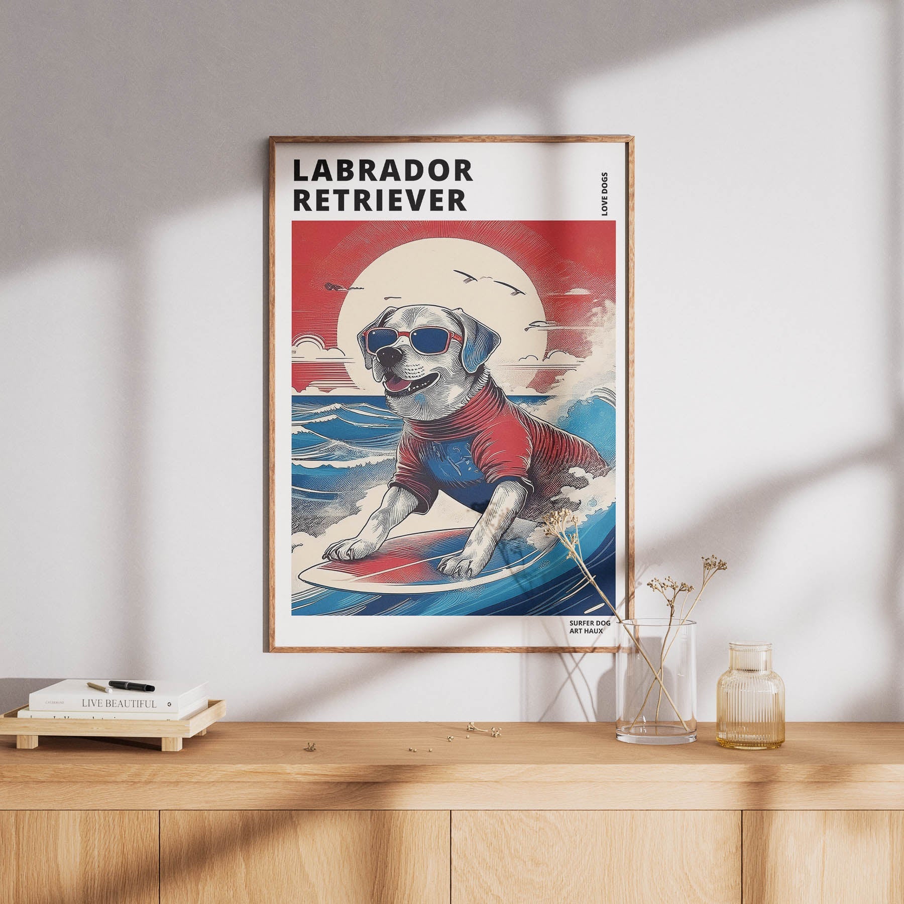 Labrador Retreiver Hokosai Surfer Dogs 1 image 8