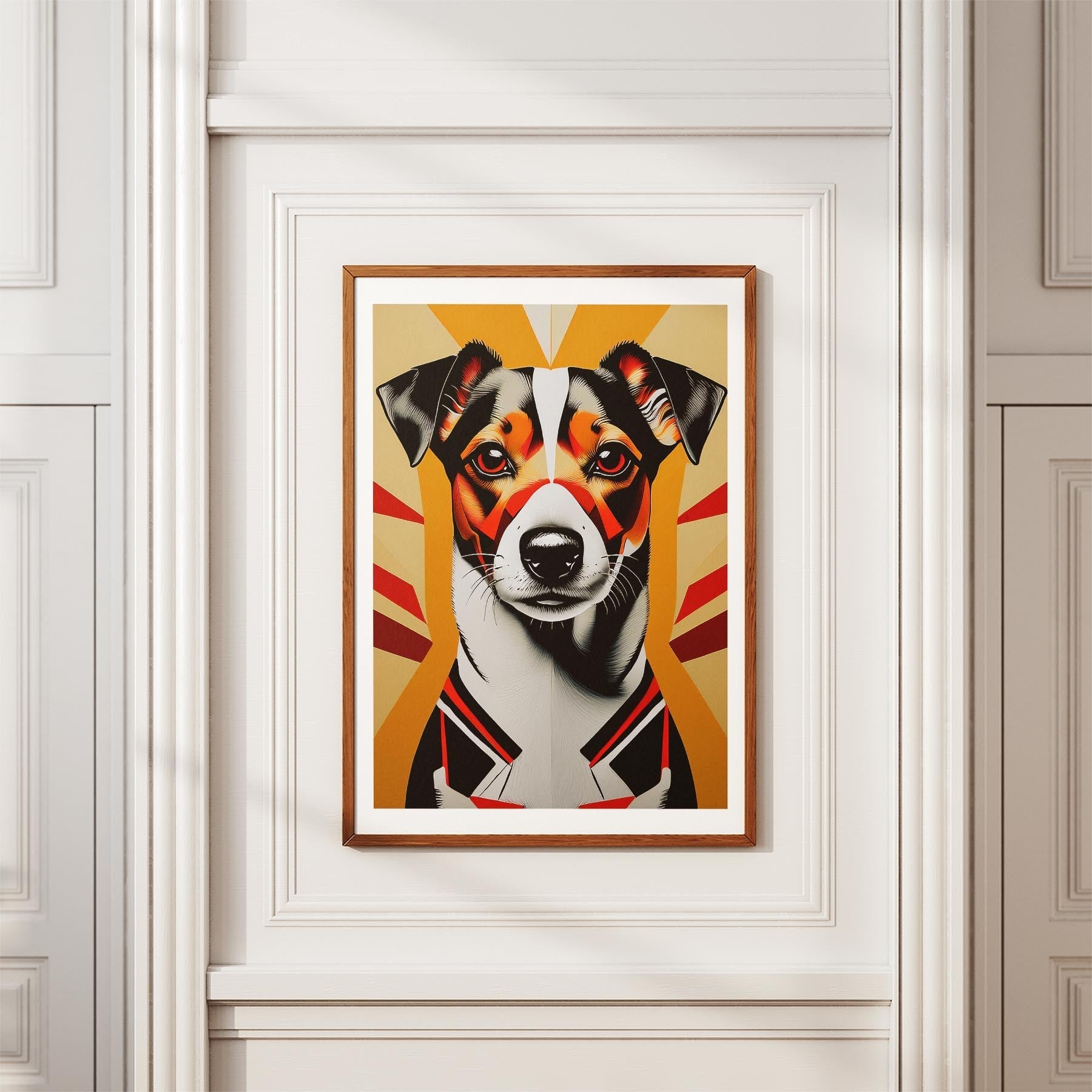 Jack Russell Geometric Orange Series image 3