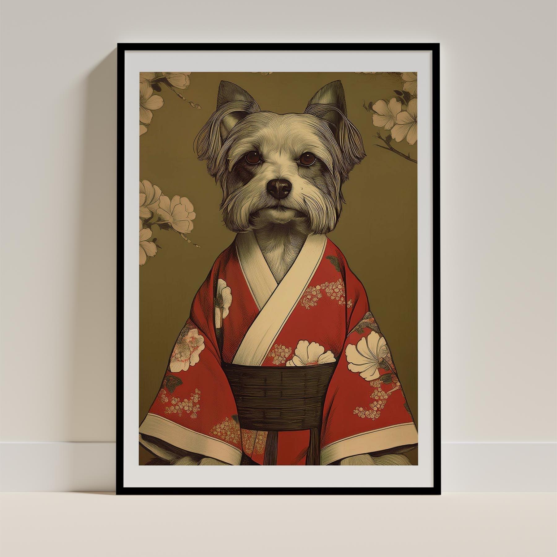 Yorkshire Terrier Japanse Kimono Dog Series image 0