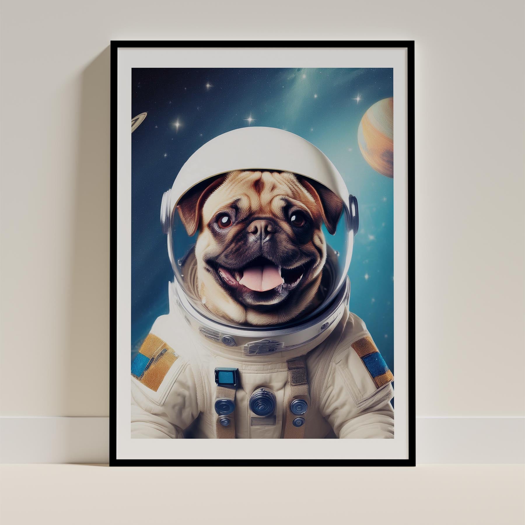 Pug Astronaut Dog Series image 11