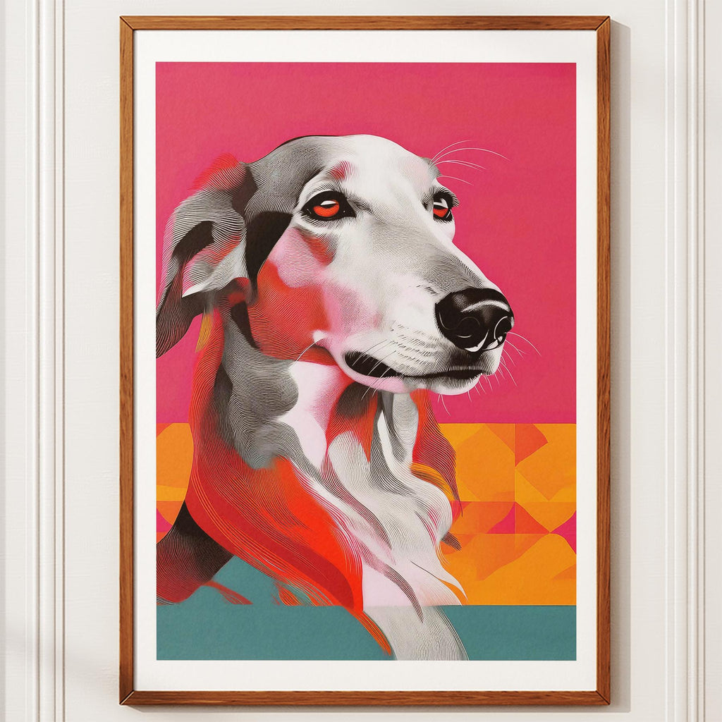 Borzoi Modern Pop Dog Series image 10