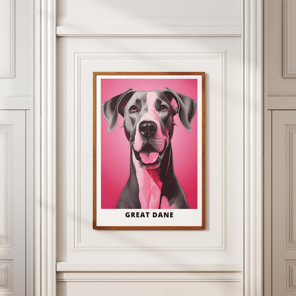 Great Dane Pink and Black Dog Series 2 image 3