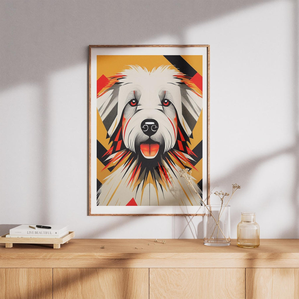 Coton de Tulear Geometric Orange Series image 8