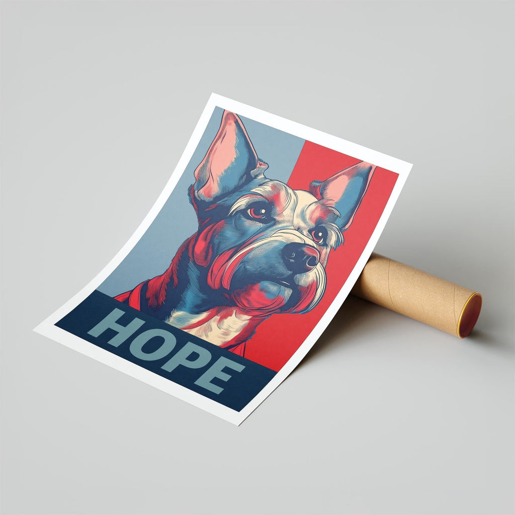 Australian Terrier HOPE Series Inspired by the Obama Poster image 6