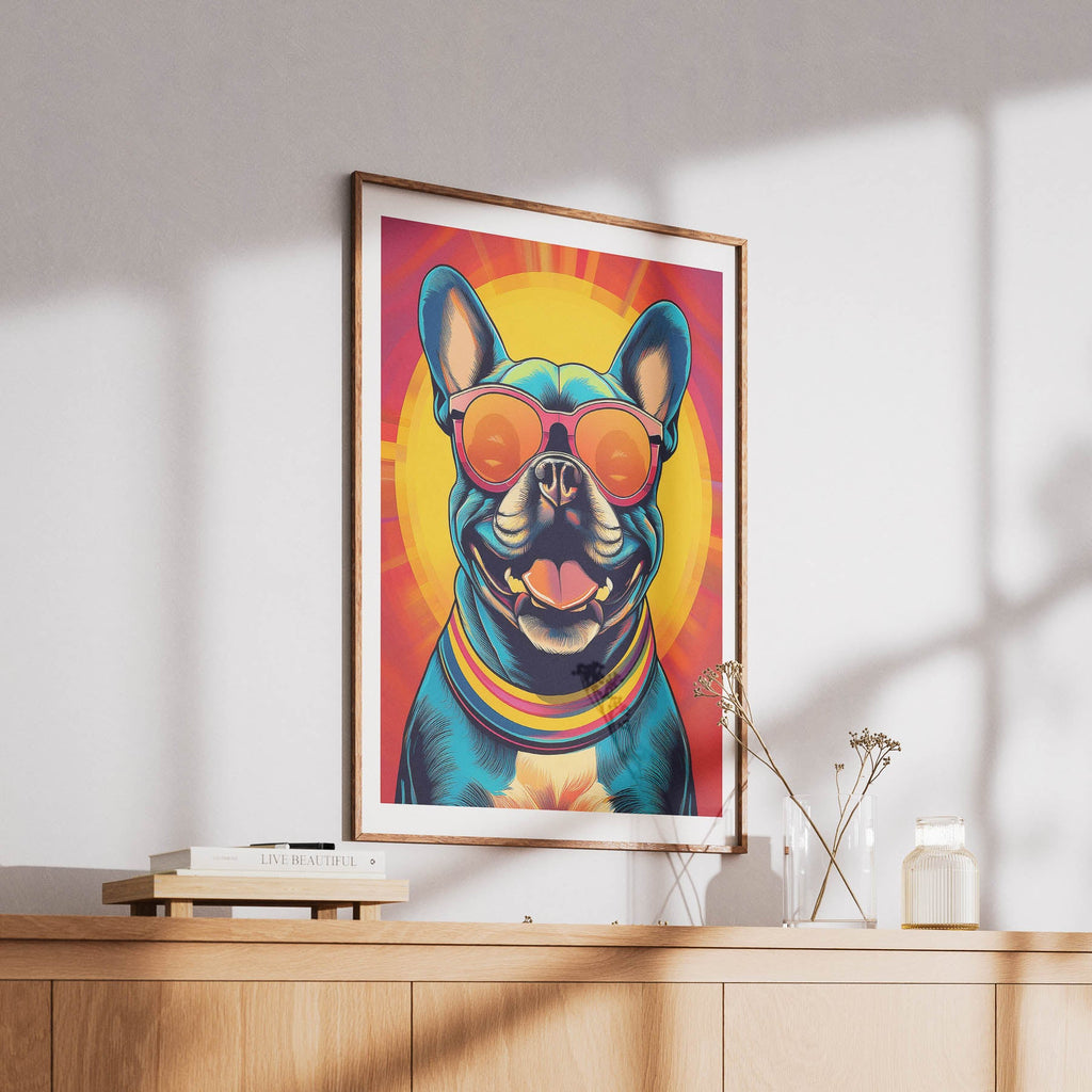 French Bull In Colourful Sunnies 1 image 6