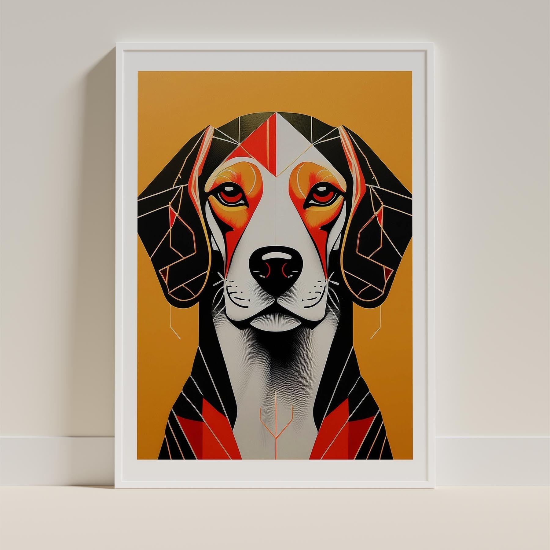 Beagle Geometric Orange Series image 9