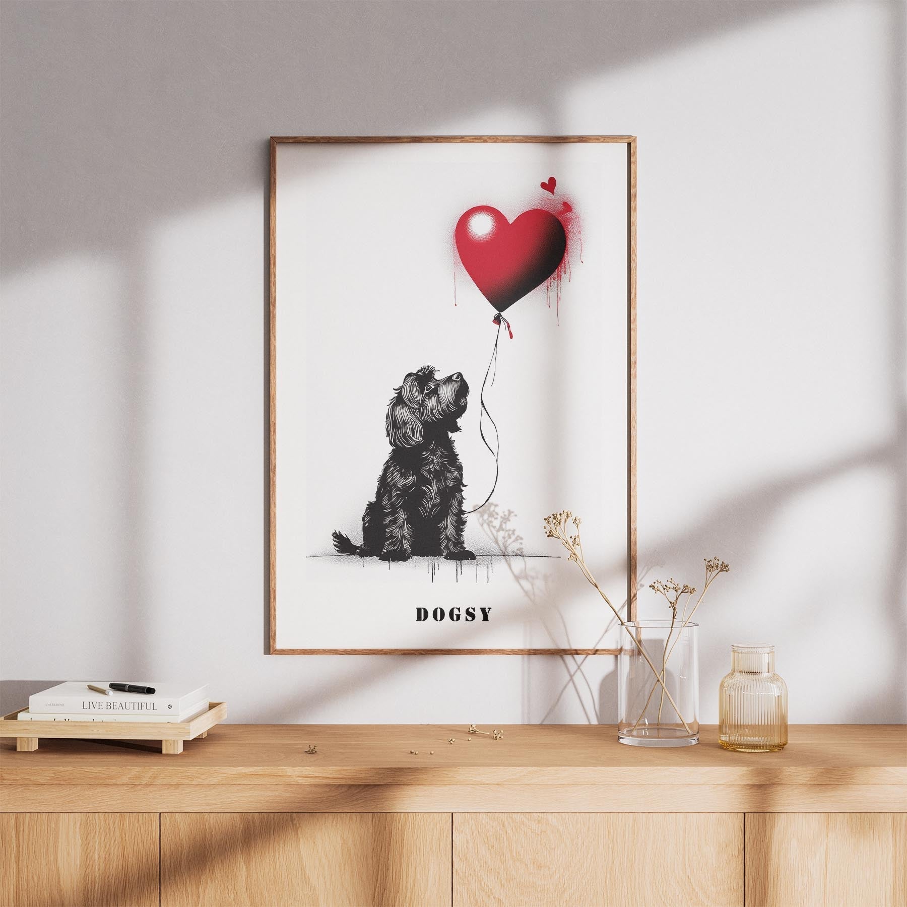 Australian Silky Terrier DOGSY Series inspired by the Art of Banksy with text Do image 8