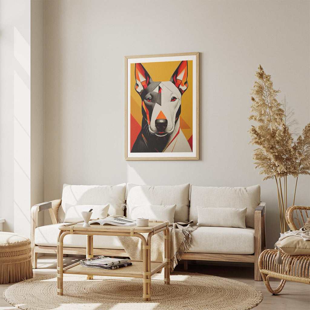 Bull Terrier Geometric Orange Series image 2