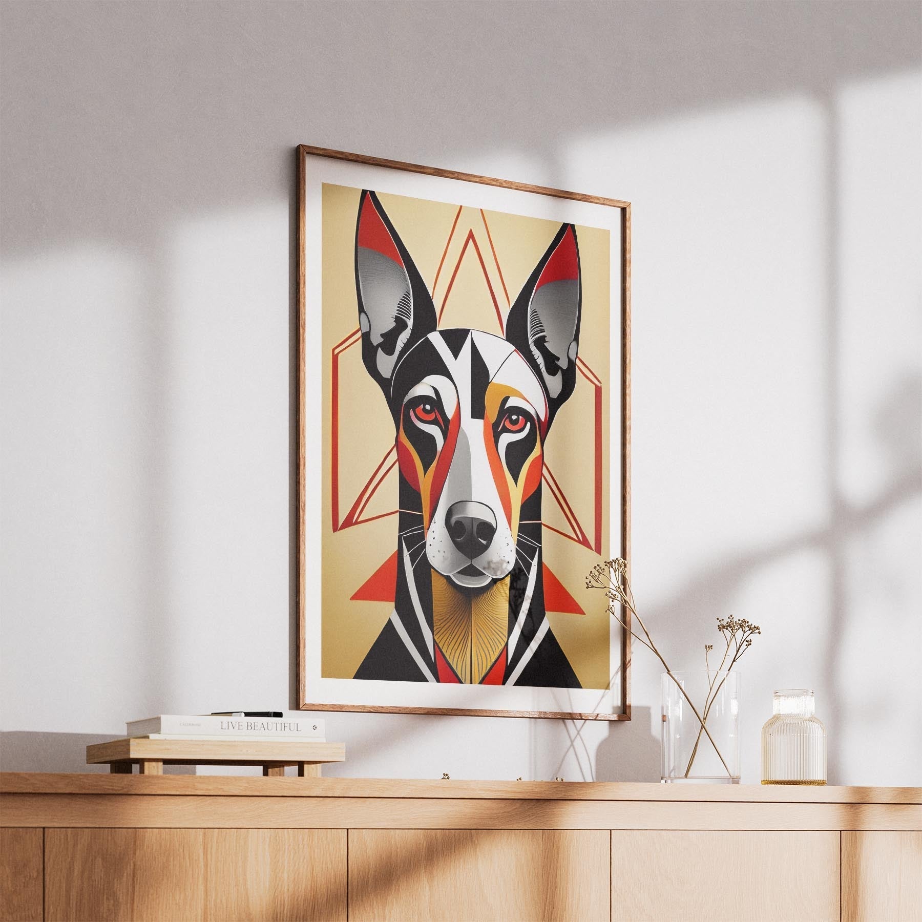 Doberman Geometric Orange Series image 5