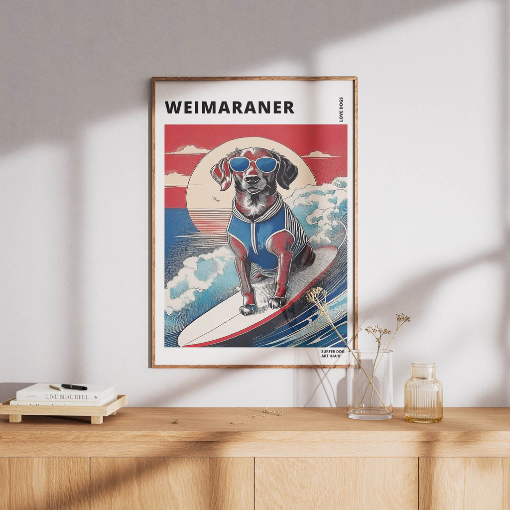 Weimaraner Hokosai Surfer Dogs 1 image 8