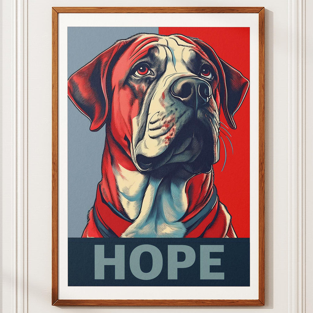 Neapolitan Mastiff HOPE Series Inspired by the Obama Poster image 10