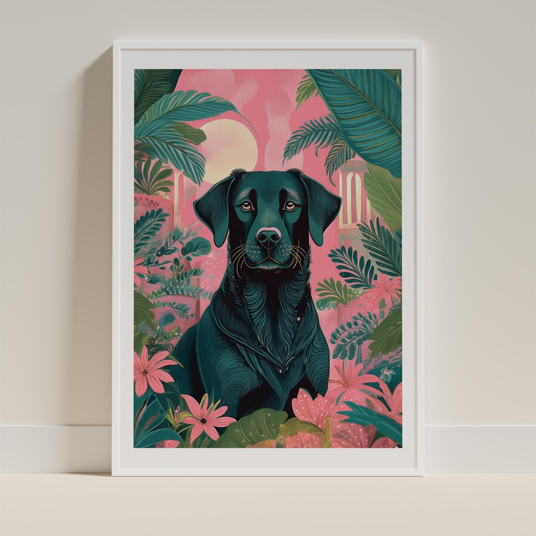 Labrador Retriever Flowery Dog image 9