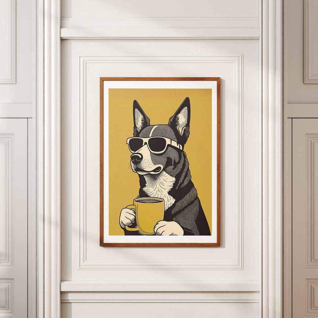 Kelpie X Border Collie Chillin Coffee Dog image 2