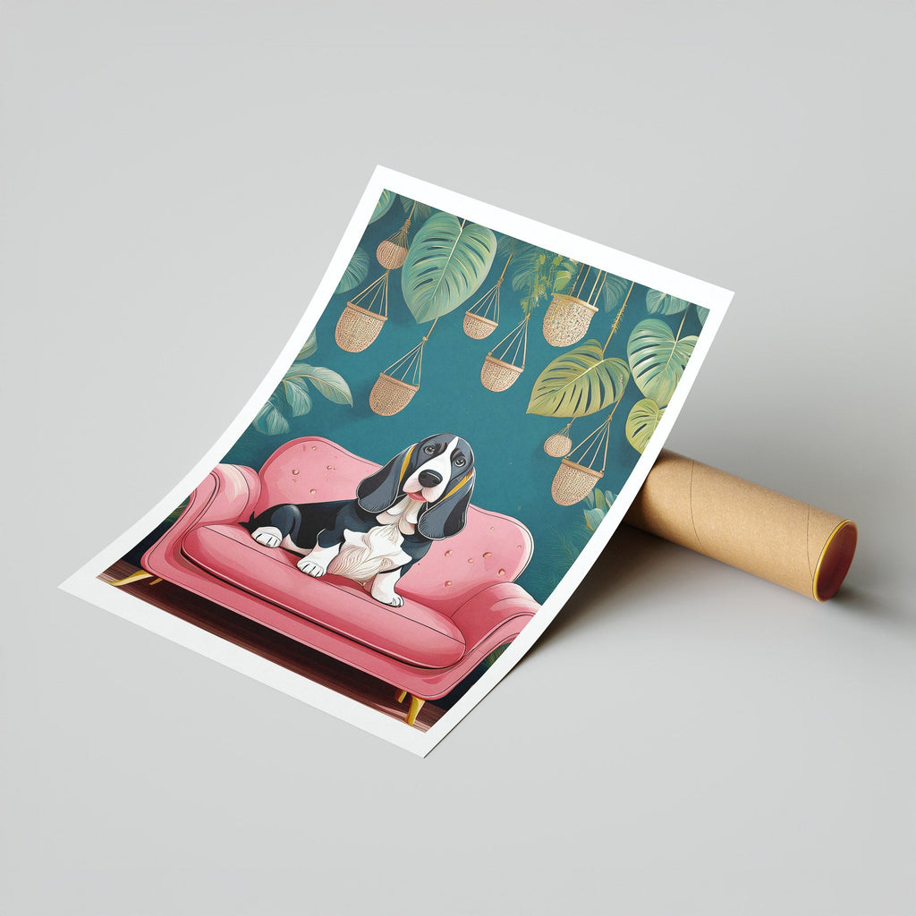 Basset Hound  Just Lounging Around image 7