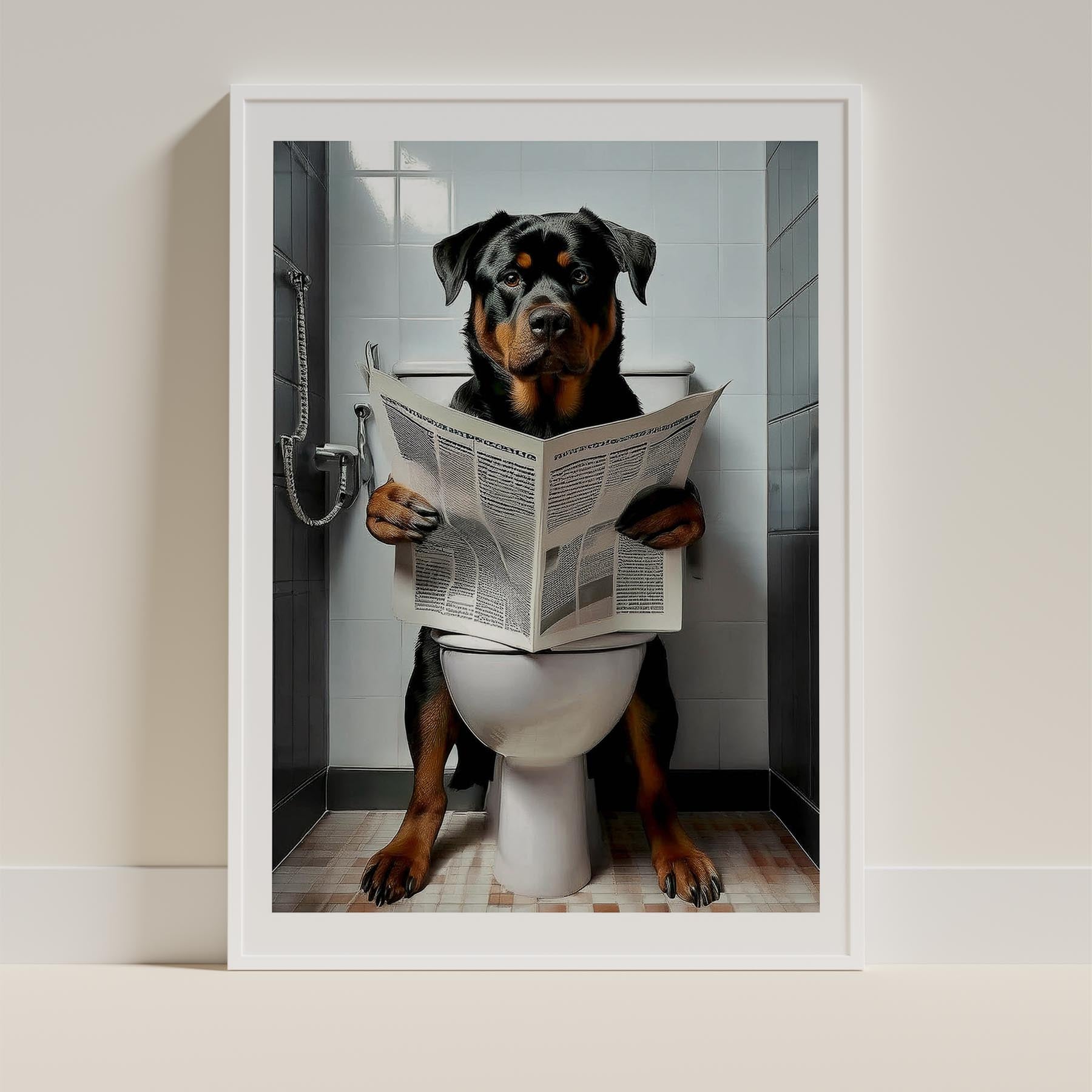 Rottweiler Toilet Humour Dog Series 2 image 9