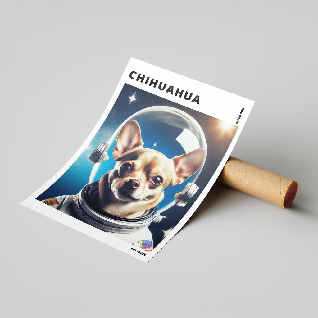 Chihuahua Astronaut Dog Series with Text Astro Dog image 6