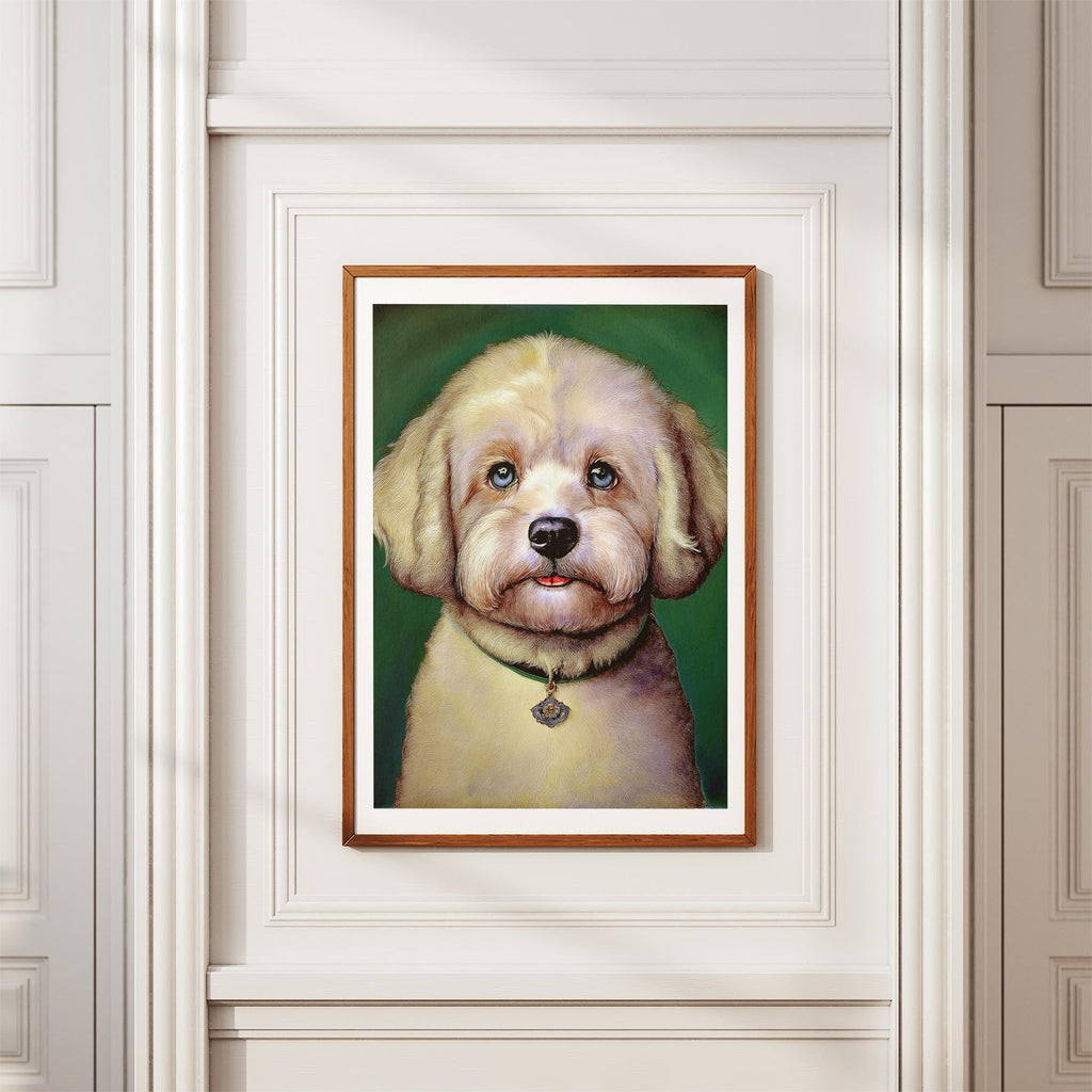 Bichon Frise Green Painted Series image 3