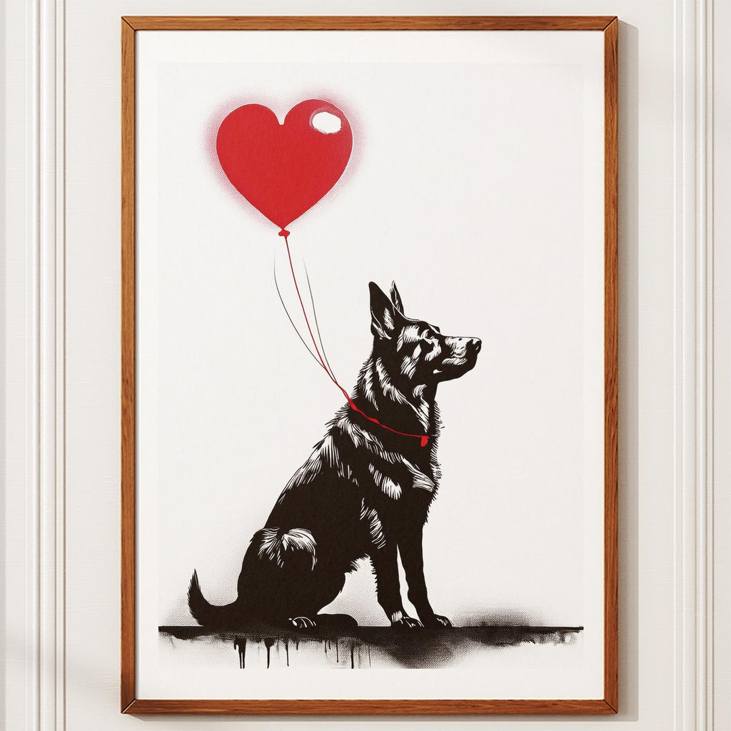 German Shepherd DOGSY Series inspired by the Art of Banksy image 10