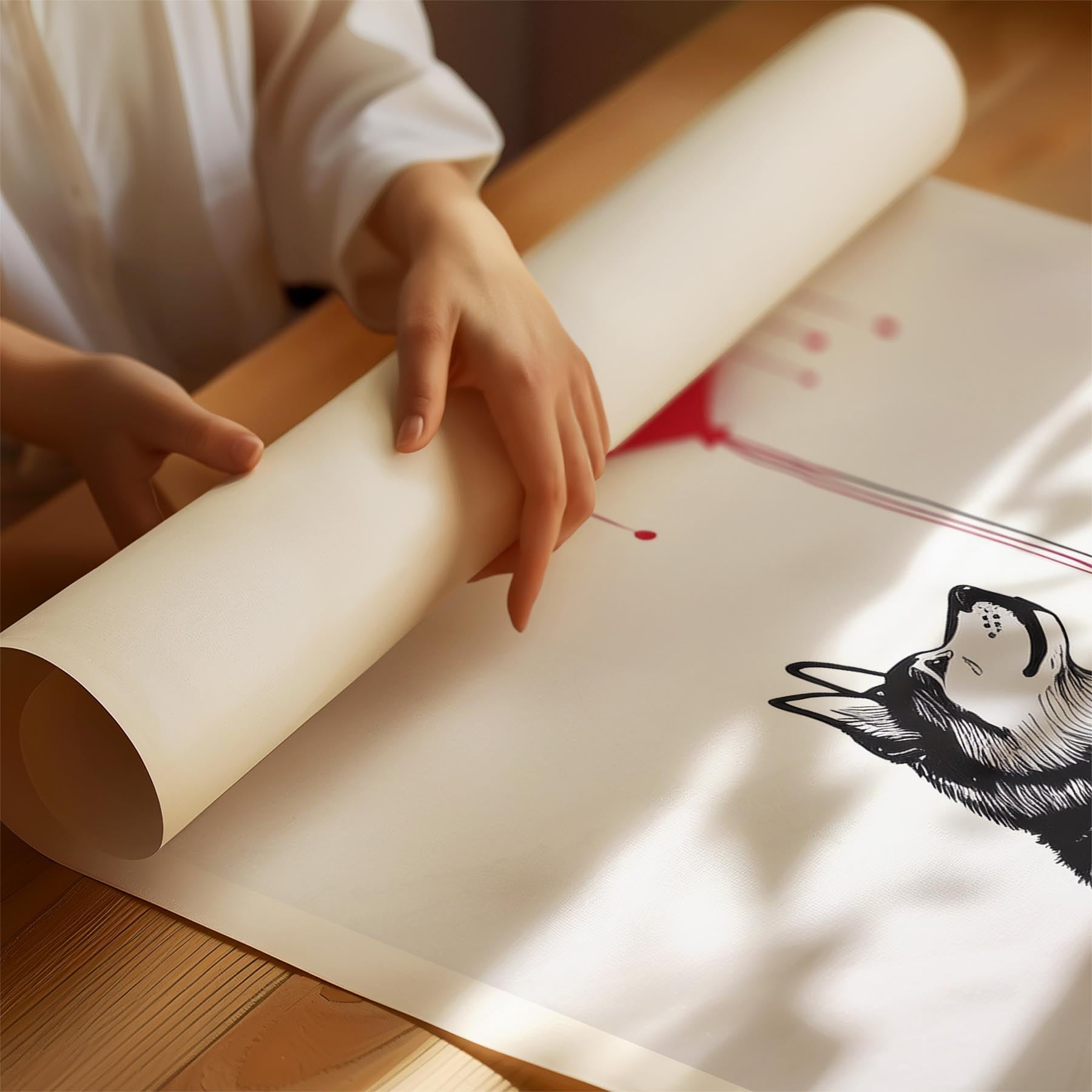 Alaskan Malamute DOGSY Series inspired by the Art of Banksy image 1