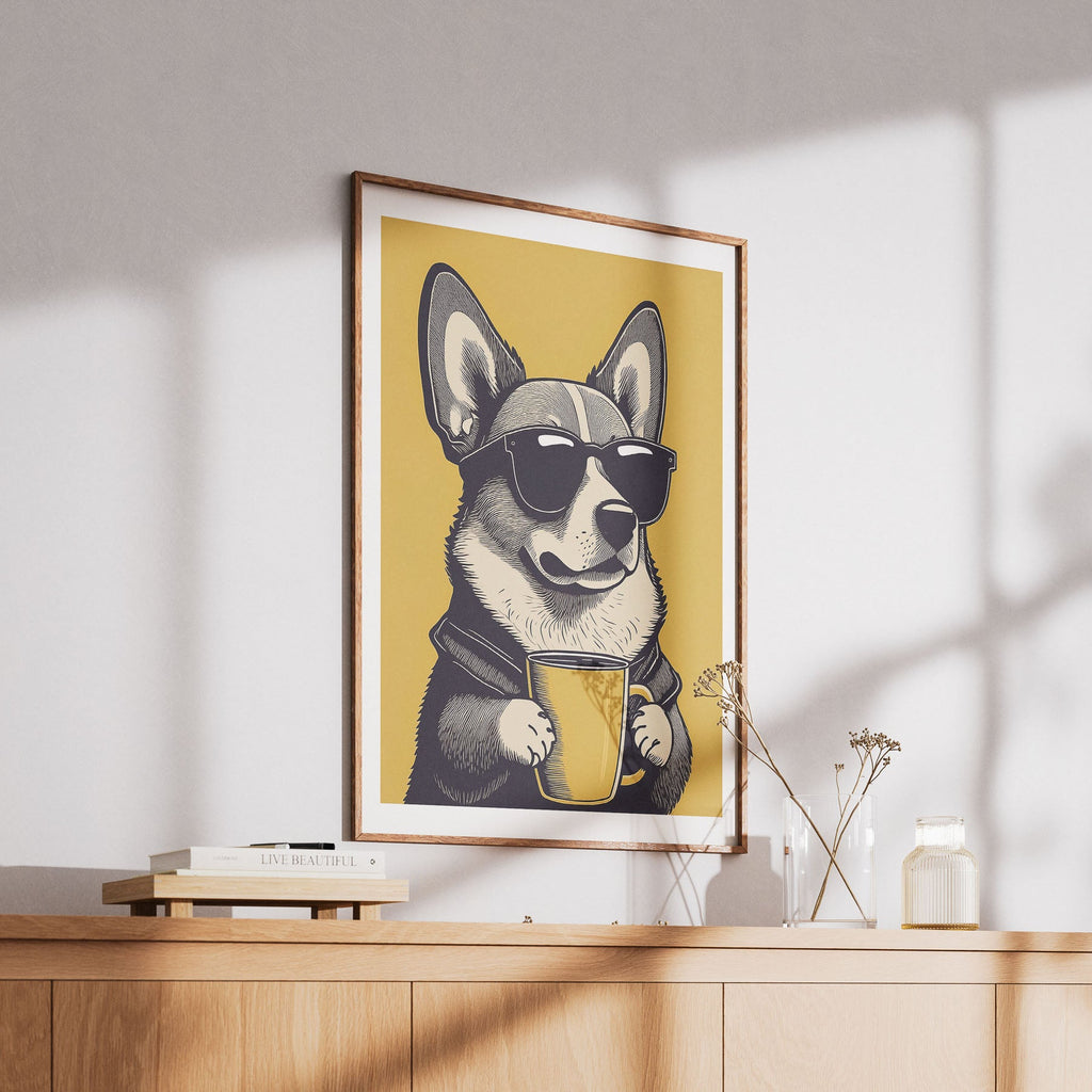 Corgi Chillin Coffee Dog image 6