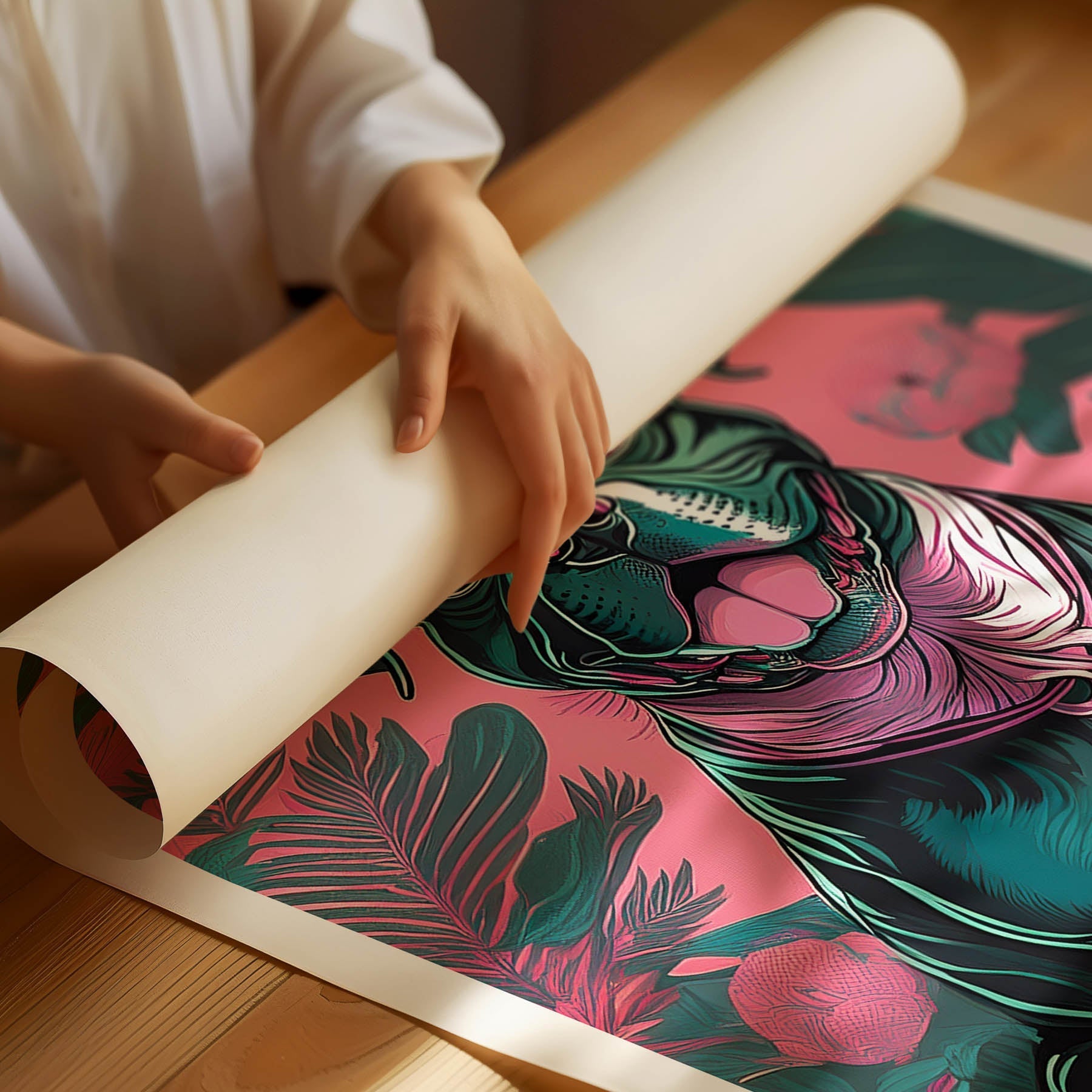 Boxer Flowery Dog image 1