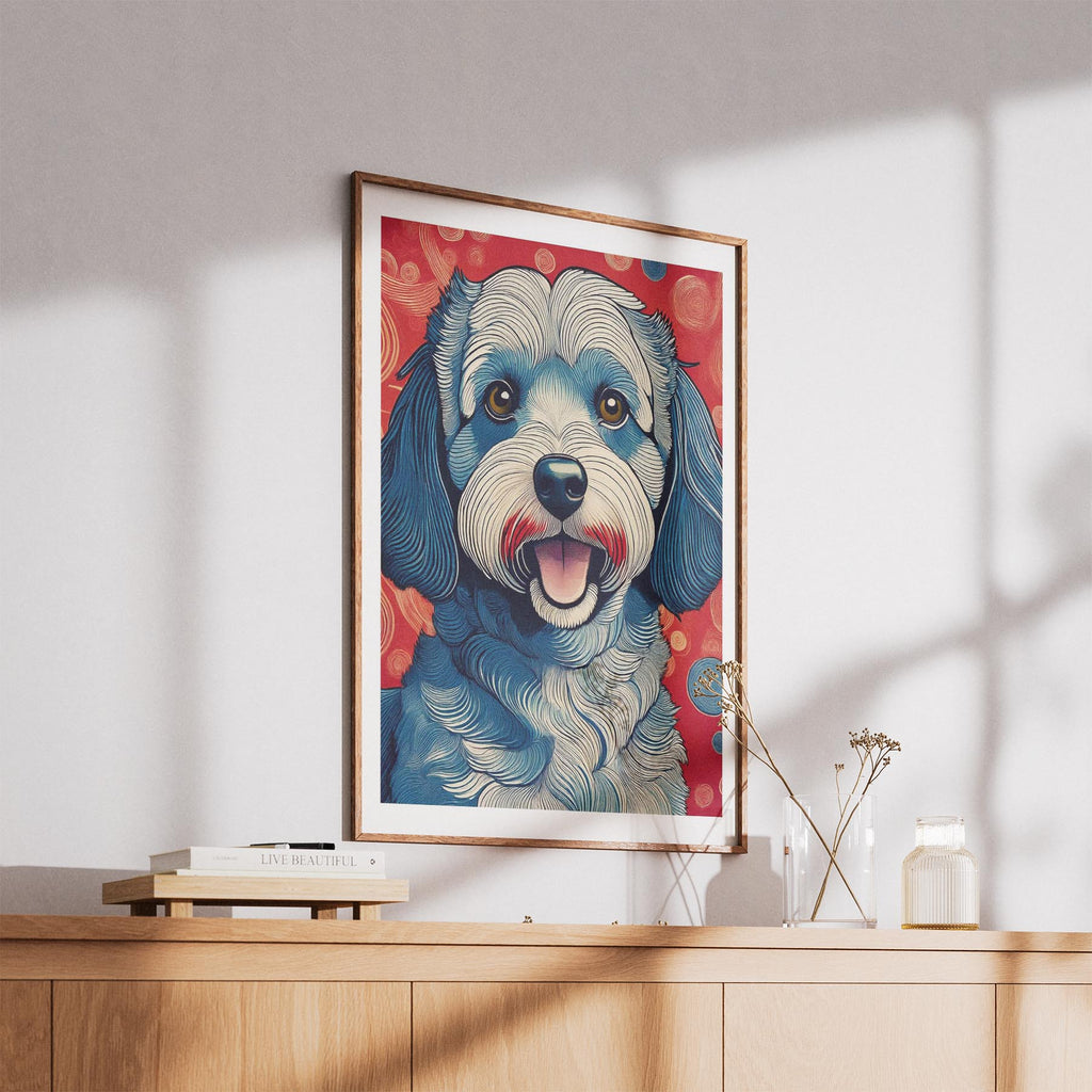 Groodle Hokusai Japanese Inspired Dog Series image 5