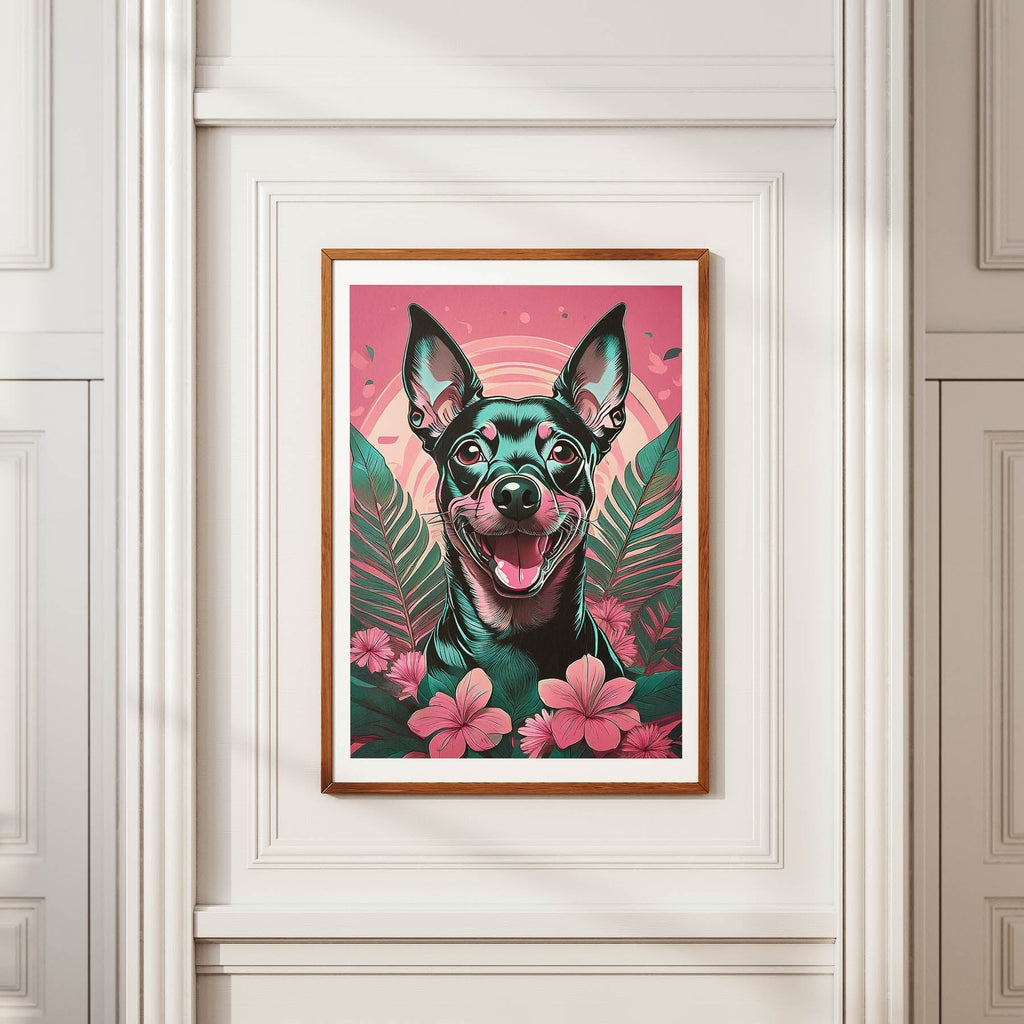 Pinscher Flowery Dog image 3