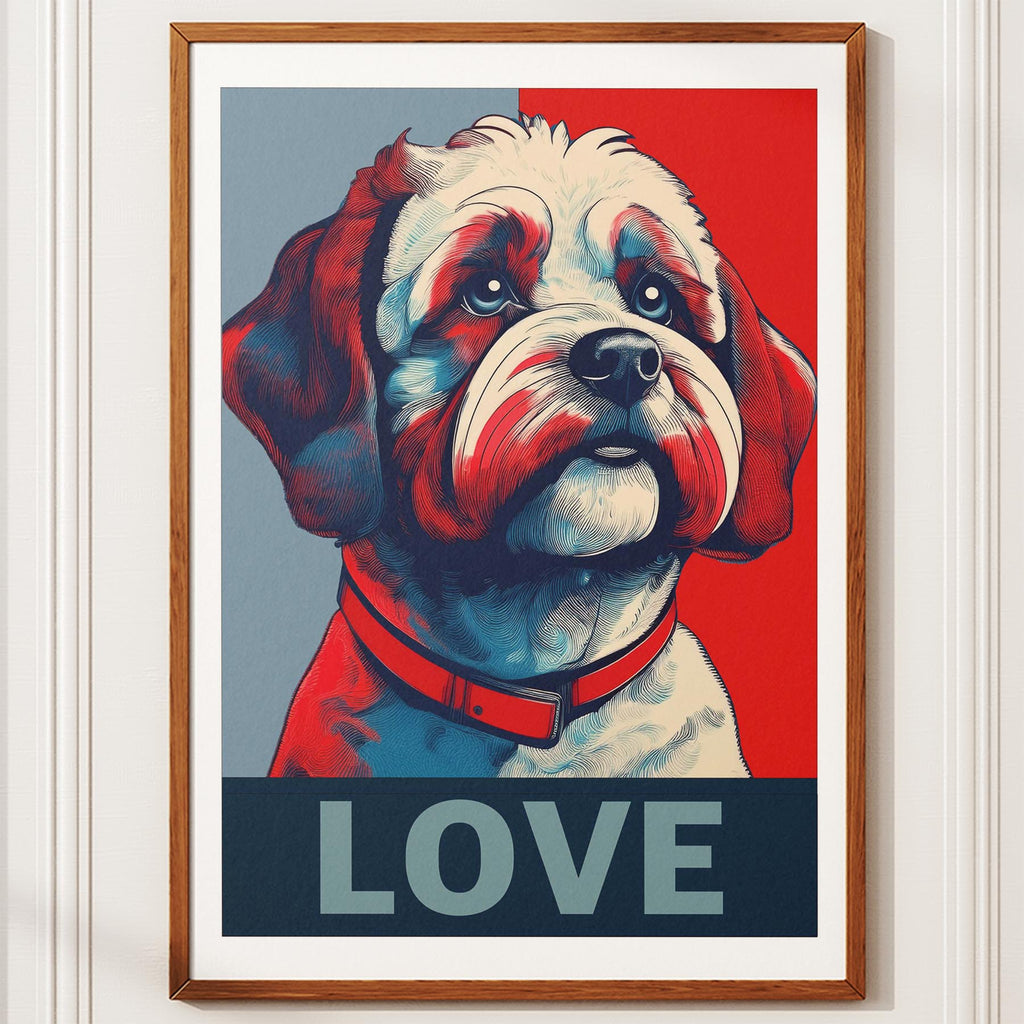 Bichon Frise LOVE Series Inspired by the Obama Poster image 10