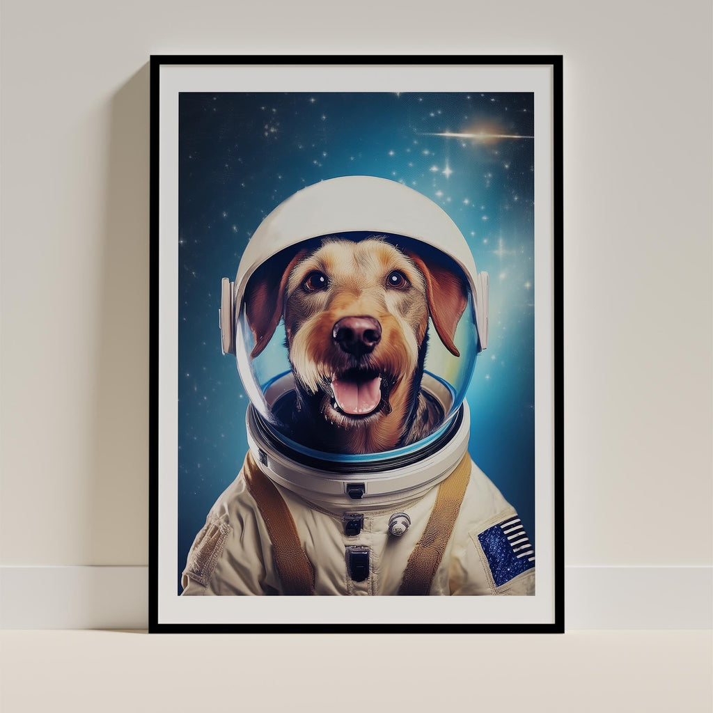 Airedale Astronaut Dog Series image 0