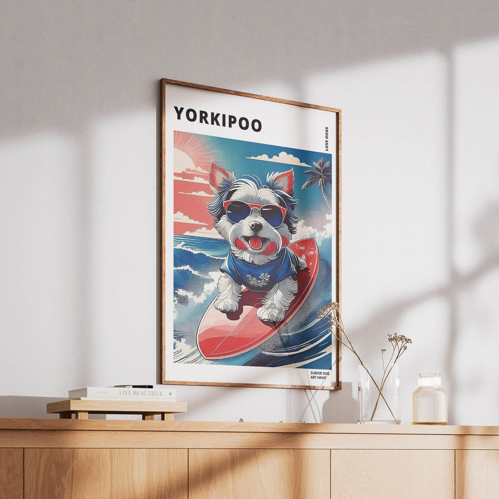Yorkipoo Hokosai Surfer Dogs 1 image 6