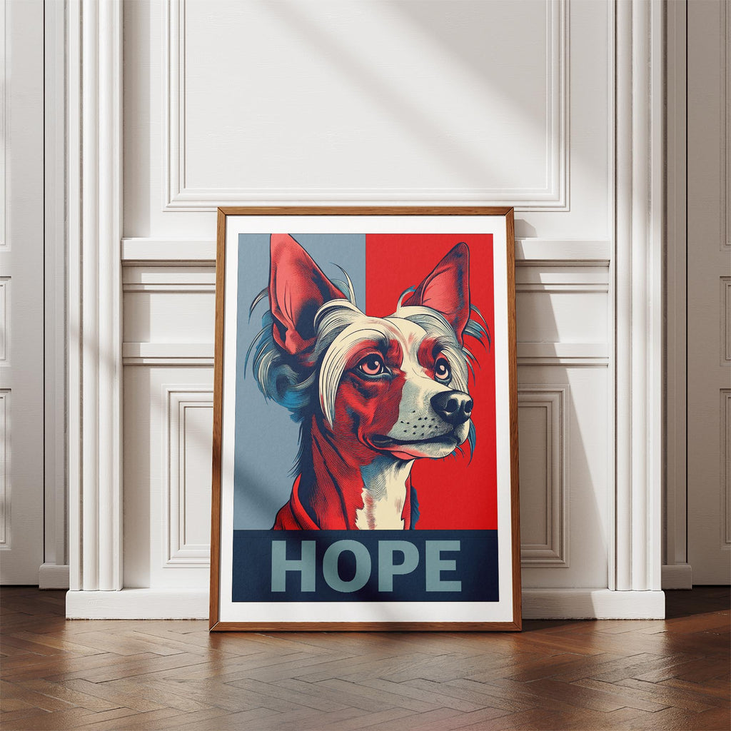 Chinese Crested HOPE Series Inspired by the Obama Poster image 4
