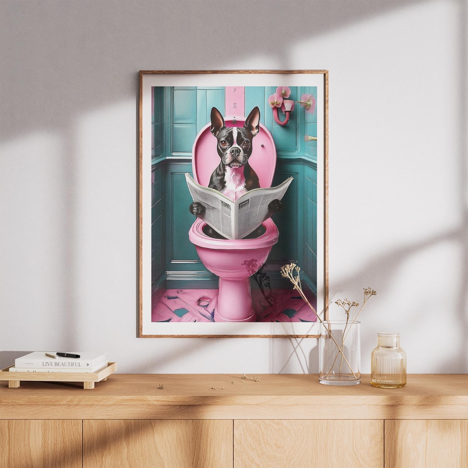Boston Terrier Toilet Humour Dog Series 5 image 8