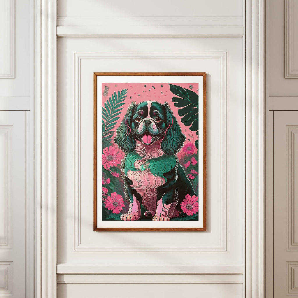 Cavalier King Charles Spaniel Flowery Dog image 3