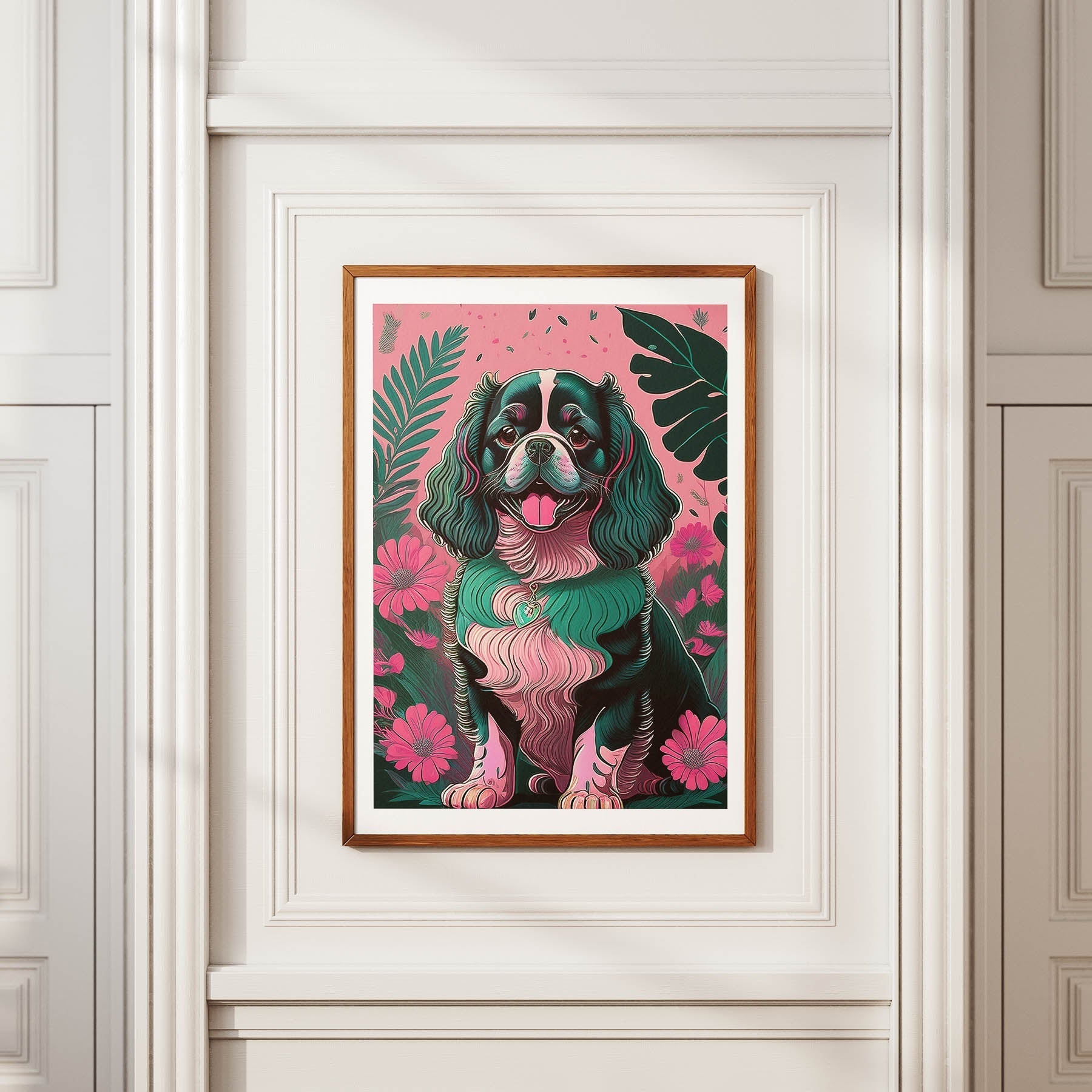 Cavalier King Charles Spaniel Flowery Dog image 3