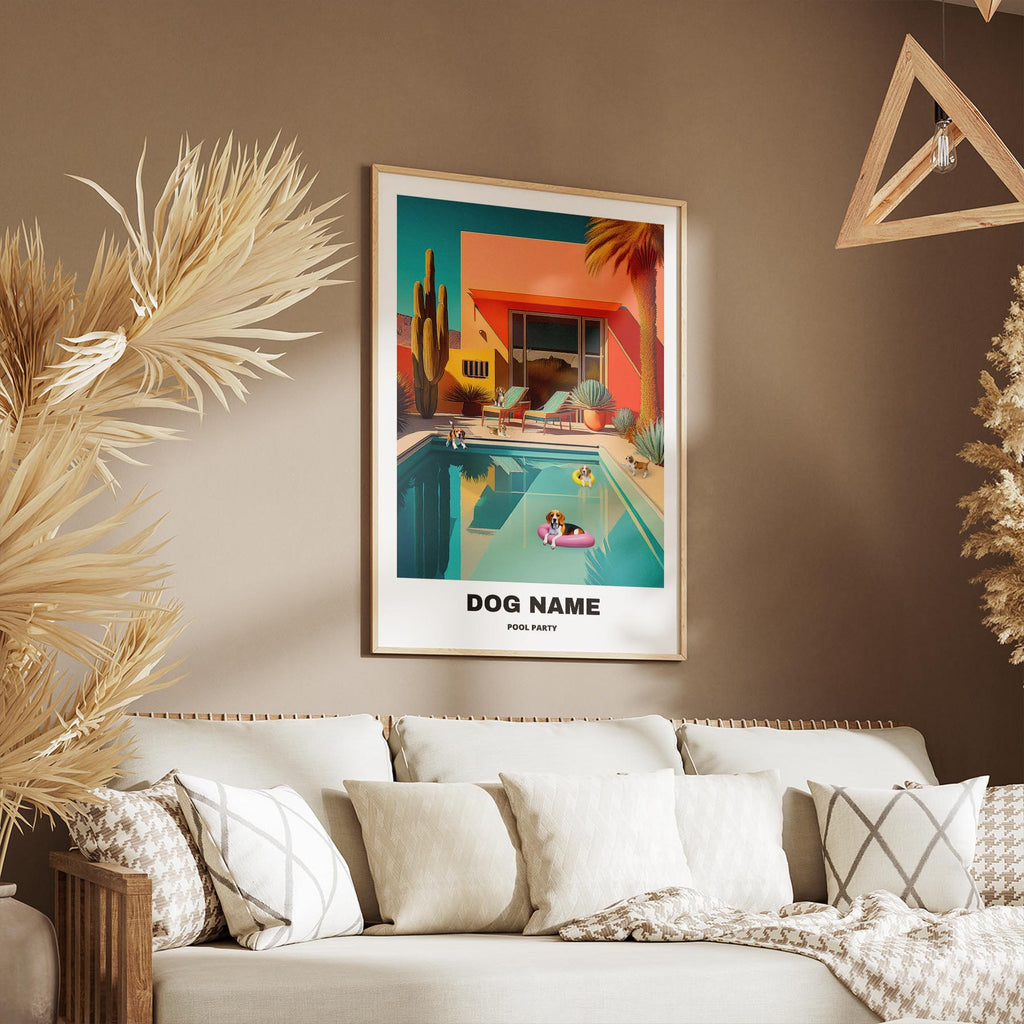 Beagle Custom Pool Party WITH TEXT image 9