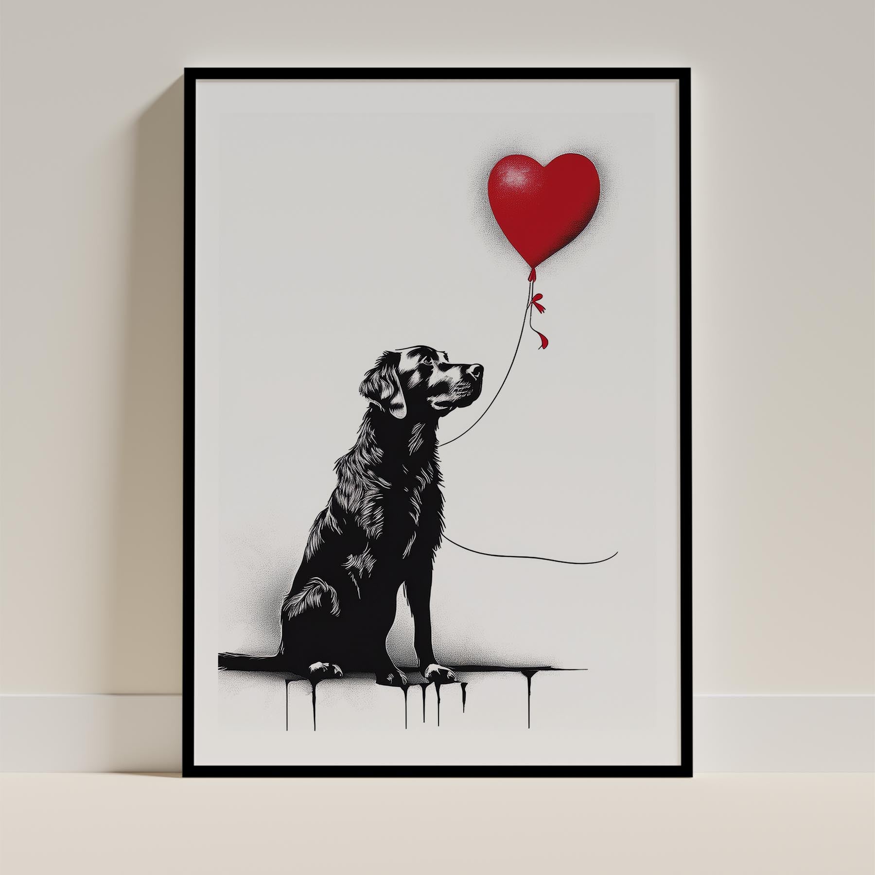 Murray River Retriever DOGSY Series inspired by the Art of Banksy image 0