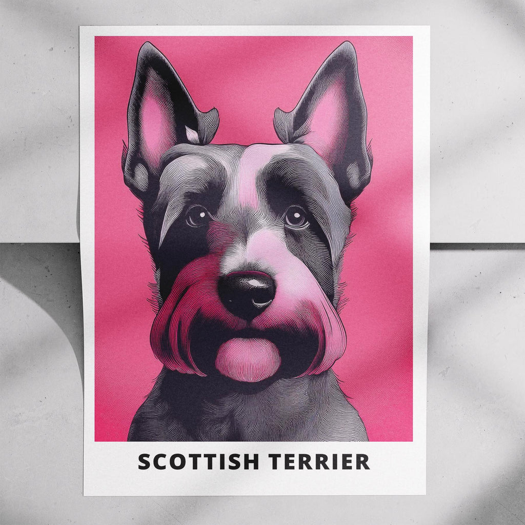 Scottish Terrier Pink and Black Dog Series 1 image 7