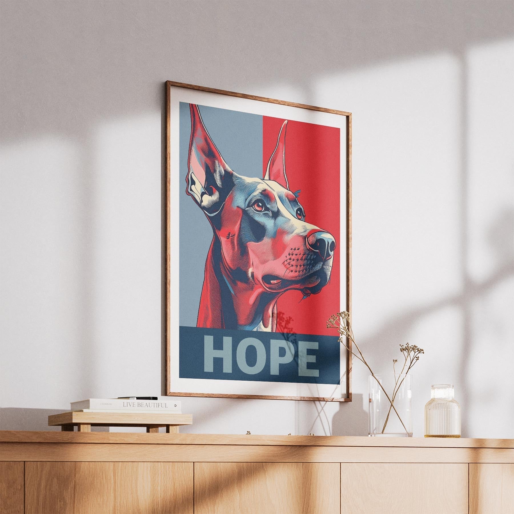 Doberman HOPE Series Inspired by the Obama Poster image 5