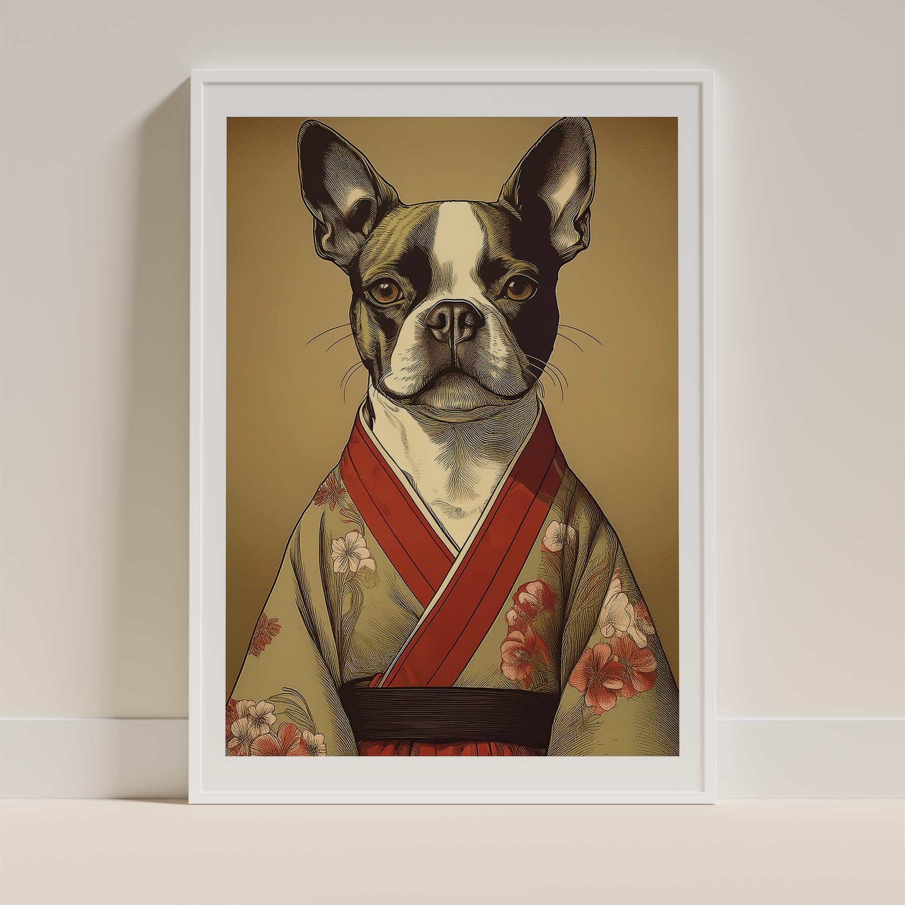 Boston Terrier Japanse Kimono Dog Series image 9